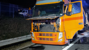 Ciężarówka stanęła w płomieniach. Tragiczny wypadek na obwodnicy Lublina