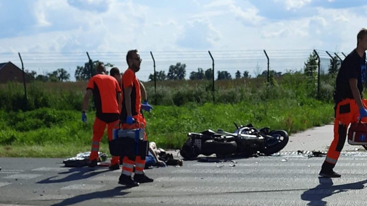 Poważny wypadek na trasie wyścigu kolarskiego na Mazowszu