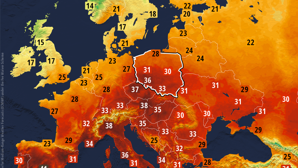 Fala gorąca opadnie dopiero po weekendzie - prognozuje IMGW