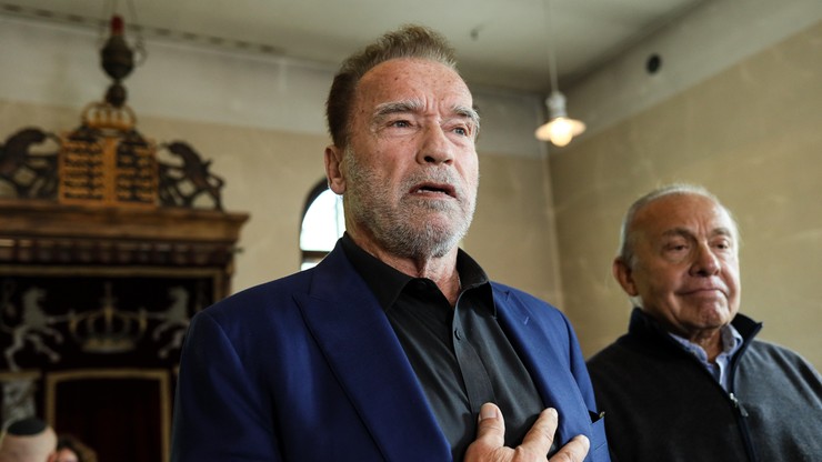 "Przysiągłem, że tu przyjadę. I jestem". Arnold Schwarzenegger w Auschwitz