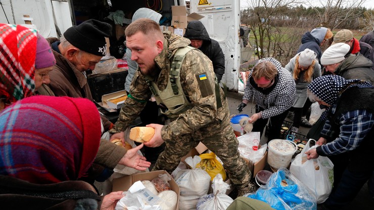 Wojna w Ukrainie. Rosjanie niszczą magazyny z żywnością w obwodzie ługańskim