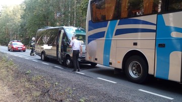 Zderzenie autokaru i busa, którymi dzieci wracały z kolonii. Poszkodowane cztery osoby
