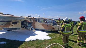 Groźny incydent przed pokazem lotniczym. Pilot doznał obrażeń
