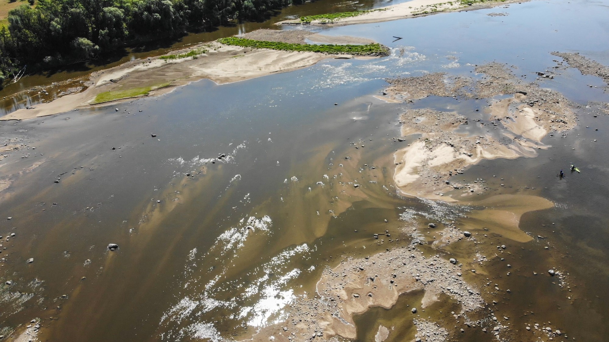 Wysychająca Wisła z lotu ptaka - zdjęcie 11