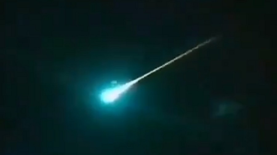 Meteor nad Meksykiem. Fot. Twitter / @MxSeEntere.