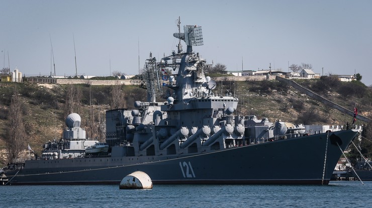 Wojna w Ukrainie. Pojawiło się zdjęcie. Ma przedstawiać zatonięcie krążownika Moskwa
