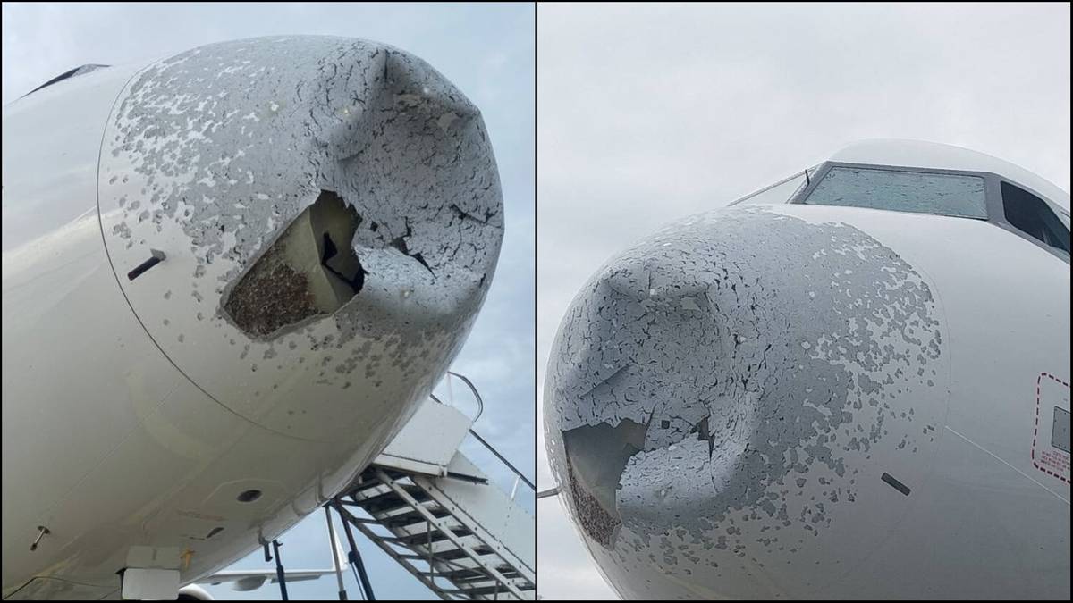 Grad zniszczył samolot. Pilne lądowanie na lotnisku w Katowicach