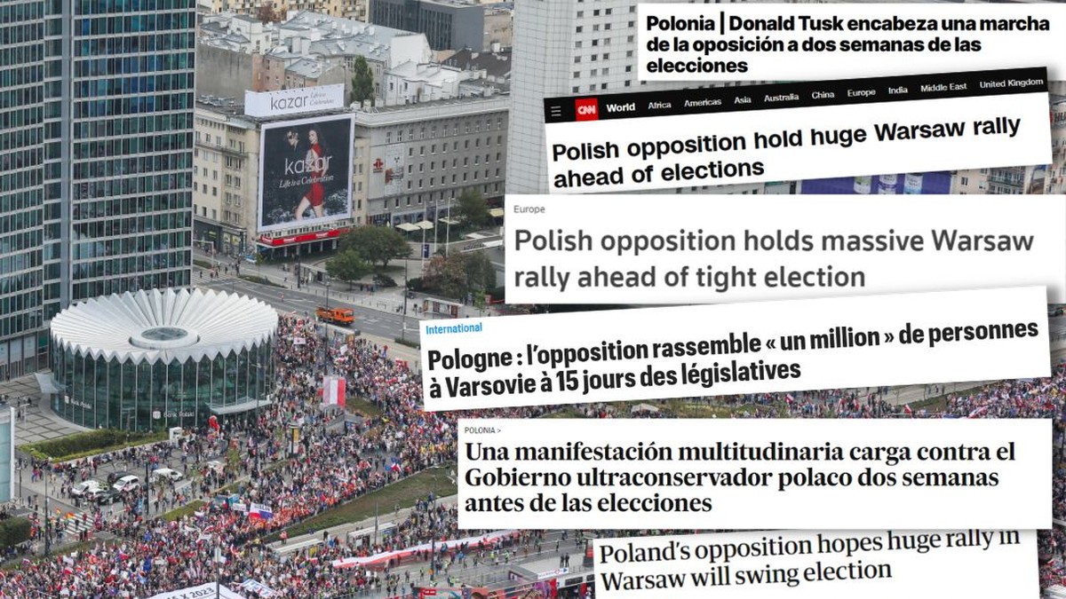 Zagraniczne media o "Marszu Miliona Serc". "Poważny cios przed wyborami"