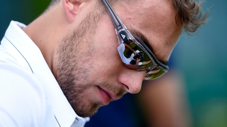 Wimbledon: Janowicz wyszedł z konferencji prasowej