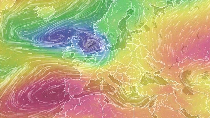 Nad Europą powstał "wielki wiatrak". Będzie ciepło i mokro