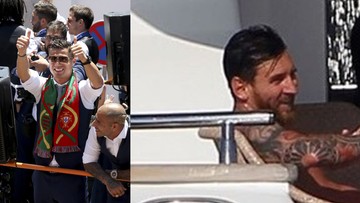 Ronaldo na swoim jachcie, Messi na swoim. Dzieli ich kilka metrów