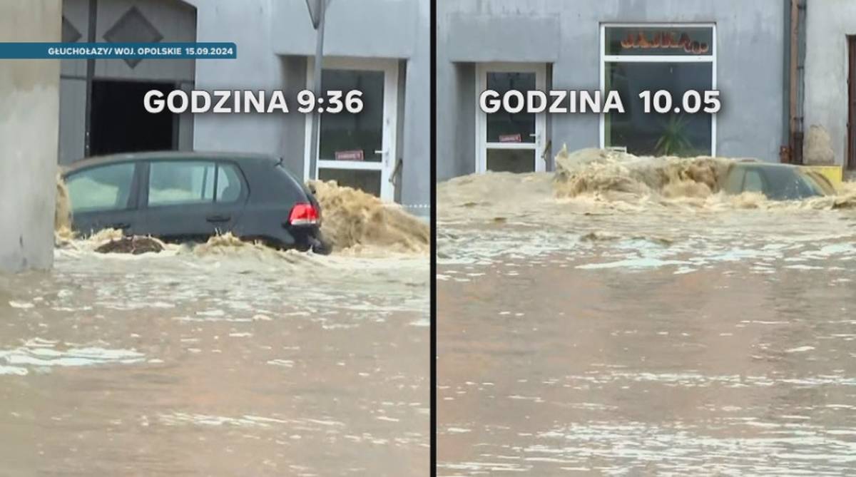 Woda przelewa się przez wały w Głuchołazach. Burmistrz: Ewakuujcie się. Toniemy