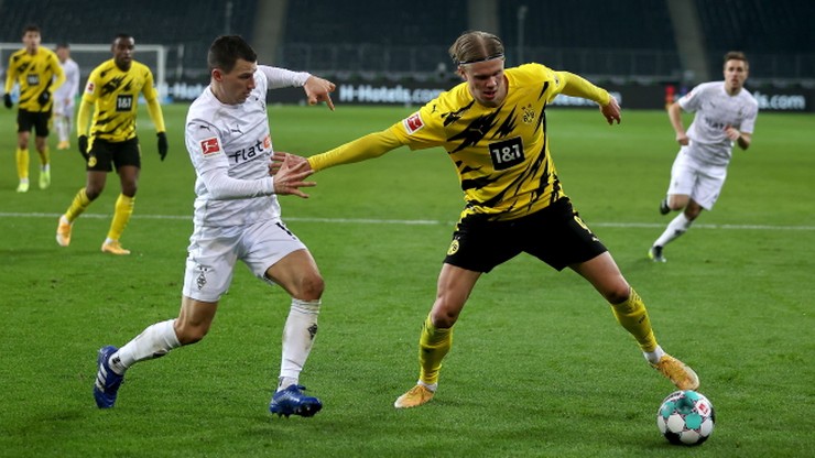 Borussia Dortmund przegrała w Moenchengladbach. Gole Erlinga Haalanda nie wystarczyły