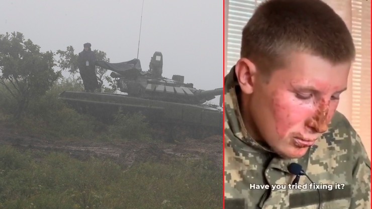 Wojna w Ukrainie. Ranny Rosjanin opowiada o czołgach