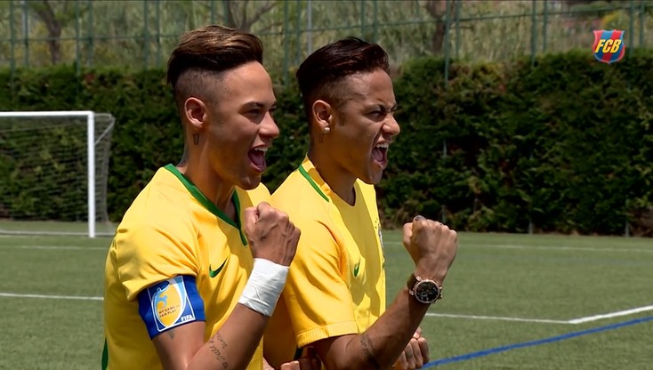 Są identyczni. Zobacz jak Neymar zareagował na swojego woskowego sobowtóra