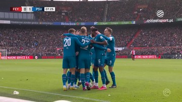 Feyenoord Rotterdam - PSV Eindhoven 2:2. Skrót meczu