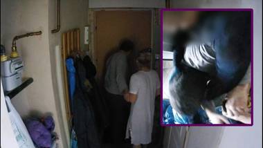 Policjanci sforsowali drzwi i wyciągnęli broń. W środku małżeństwo emerytów