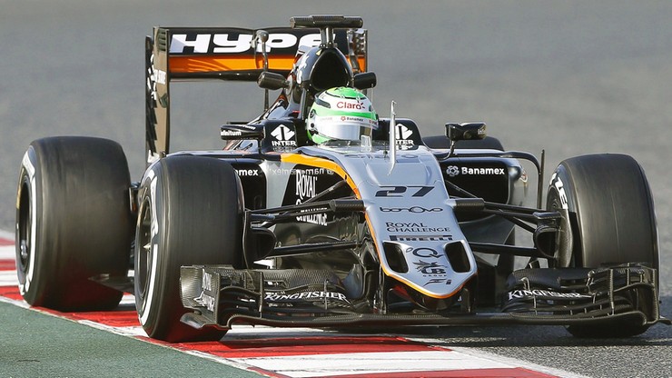 Formuła 1: Force India szybsza od Ferrari na torze Catalunya