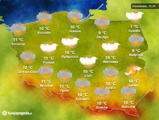 Przejasnienia Deszcz I Porywisty Wiatr Pogoda Na Poniedzialek 19 Pazdziernika Polsat News