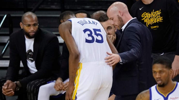 NBA: Warriors w dwóch meczach finałowych bez Duranta