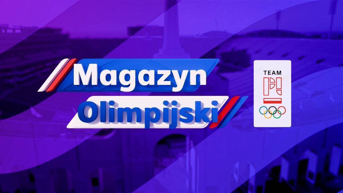 Logo "Magazynu Olimpijskiego" z datą 25.10 oraz symbolem "TEAM POLSKA" z pierścieniami olimpijskimi.