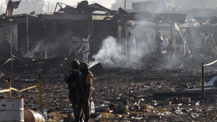 Więcej ofiar śmiertelnych eksplozji na targowisku w Meksyku
