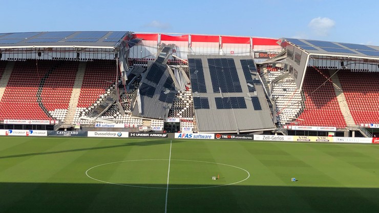 Zawaliła się część dachu na stadionie holenderskiego klubu