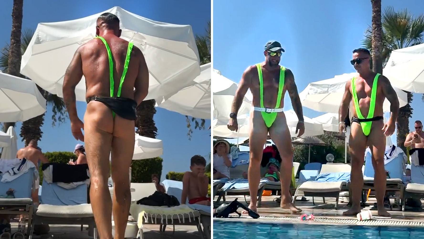 Aleksander Mackiewicz w kontrowersyjnym stroju kąpielowym podczas wakacji w Turcji