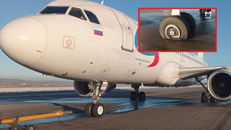 Rosja. Awaryjne lądowanie samolotu Ural Airlines. W maszynie zacięły się hamulce i pękły opony
