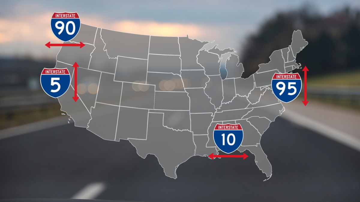 Jak numerowane są autostrady w USA?