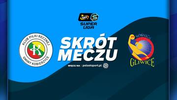 Grafika z napisem "SKR&Oacute;T MECZU", logiem KPR Gminy Kobierzyce oraz logiem Sośnicy Gliwice.