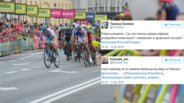 "Tour de Masakra". Internauci nie kryją oburzenia organizacją kolarskiego wyścigu w stolicy