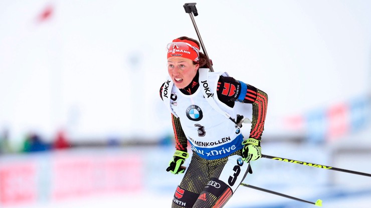 MŚ w biathlonie: Złoto Dahlmeier w biegu na dochodzenie, Hojnisz najlepsza z Polek