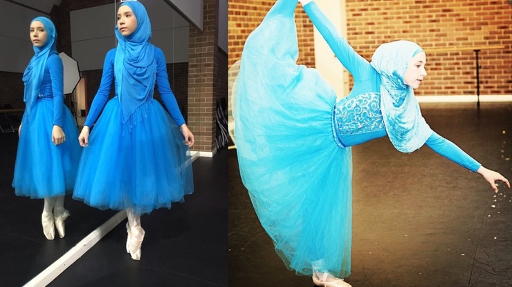 Pierwsza na świecie balerina w hidżabie zbiera pieniądze, by móc rozwijać pasję
