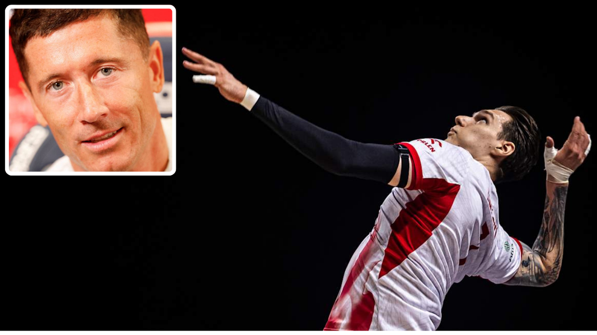 Volleyball player Jakub Nowak invites Lewandowski to VNL match in Chicago