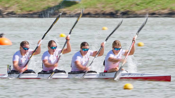 Karolina Naja, Anna Puławska, Adrianna Kąkol i Dominika Putto (K4- 500m, kajakarstwo) - złoty medal 