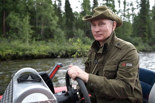 Putin na wakacjach. Na Syberii