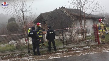 Wybuch gazu w Rejowcu Fabrycznym. W zniszczonym domu siedział skulony 77-latek