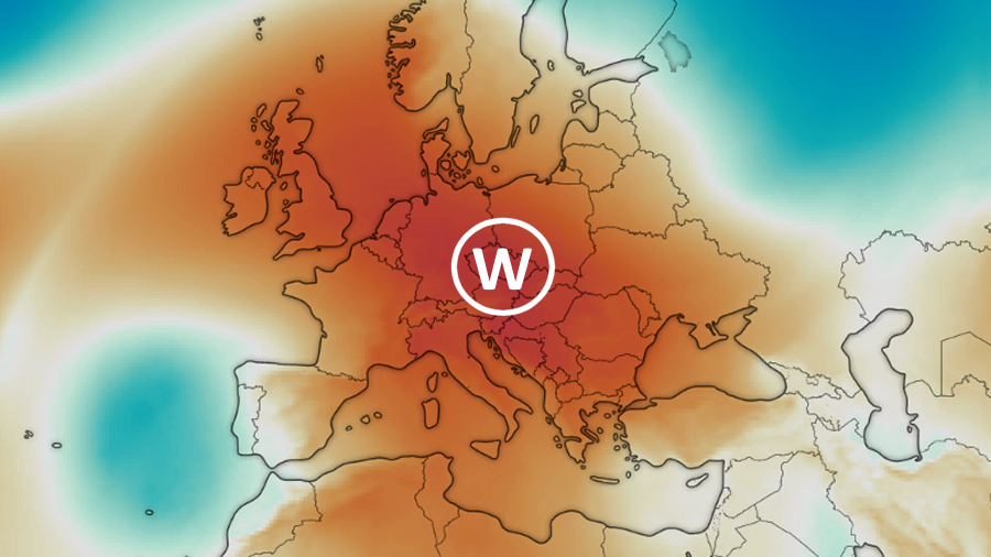 Lokalizacja wyżu w piątek. Fot. Windy.