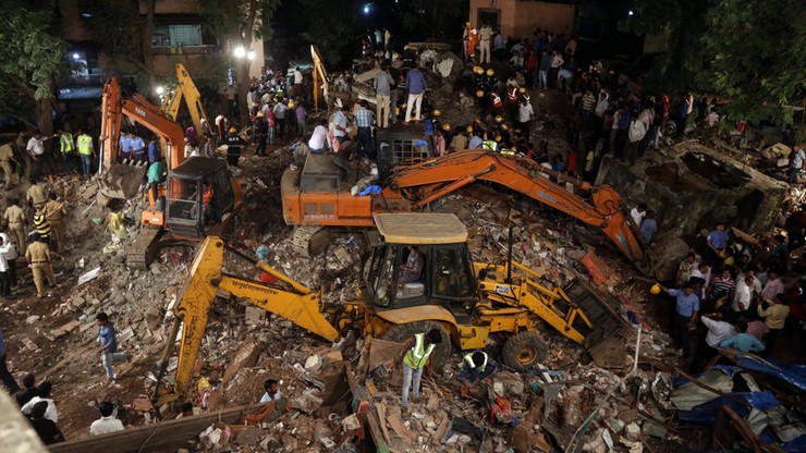 Zawalił się budynek w Bombaju. Wiele ofiar