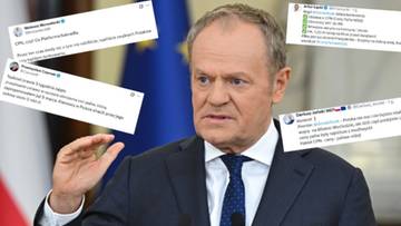 "Konkret" vs. "Co Platforma nakradła". Fala komentarzy po zapowiedzi premiera