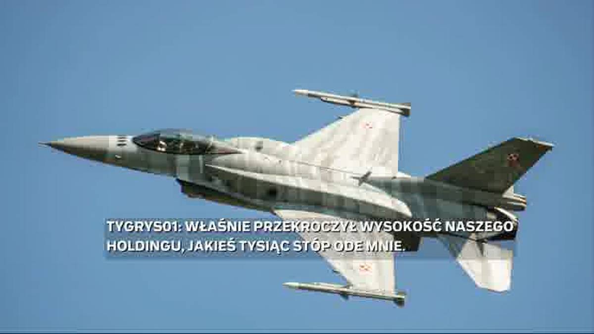 Spięcie z kontrolą lotów. Mamy nagranie przed katastrofą F-16