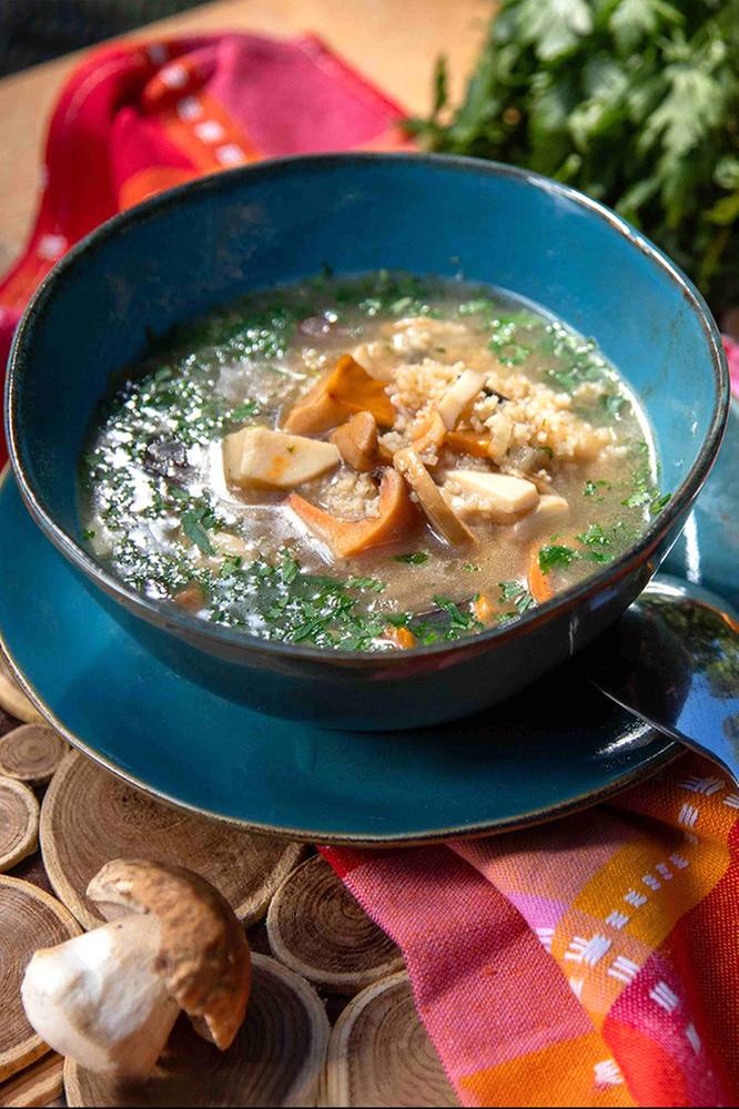 2025-10-31 Zupa grzybowa z kaszą jaglaną. Prosty przepis z „Ewa gotuje”