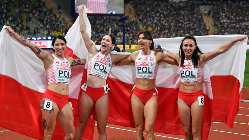 ME Monachium 2022: Polska sztafeta kobiet 4x100 m ze srebrnym medalem