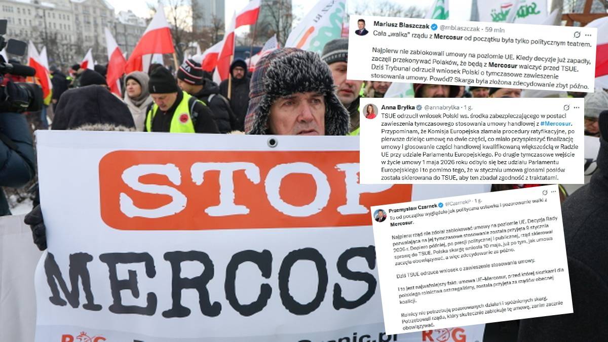 Fala komentarzy po decyzji TSUE w sprawie Mercosur. "Polityczny teatr"