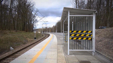 2024-03-29 Przystanek widmo w Katowicach. Tory są, ale nie ma pociągów