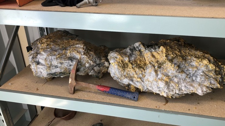 W Australii wydobyto dwie skały z dużą zawartością złota. Okazy mogą być warte miliony dolarów