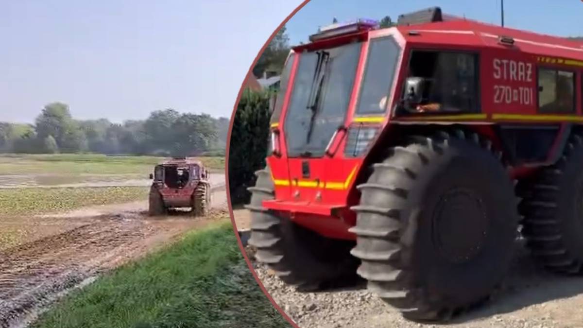 Strażacki SHERP w akcji. "Radzi sobie doskonale"