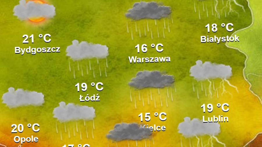 19.08.2018 10:00 Prognoza 16-dniowa: Pogoda do początku września przygotowała dla nas sporo niespodzianek
