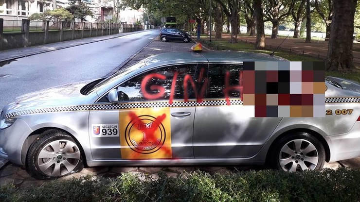 Ktoś zdewastował "tanią taksówkę" w Szczecinie. Właściciel podejrzewa konkurencję